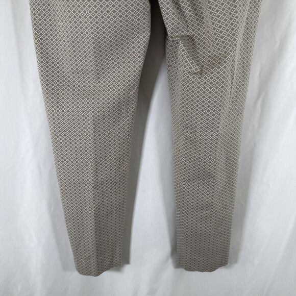 Banana Republic Pants Women's 6R Brown Check Mid Rise Flat Front - Picture 10 of 10